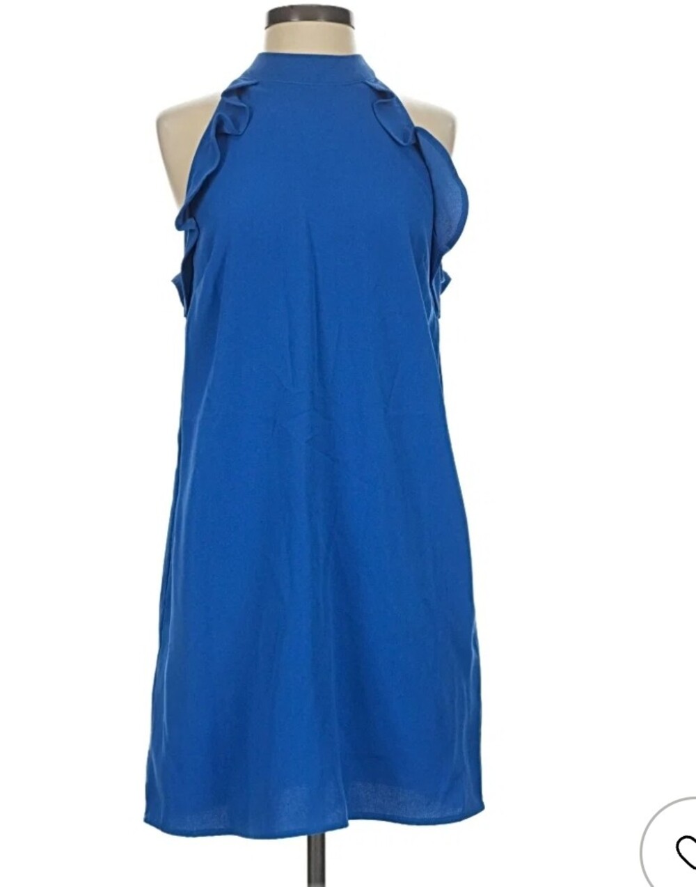 JACK by BB Dakota Ruffle Blue Mini Dress. Size Medium
Like New